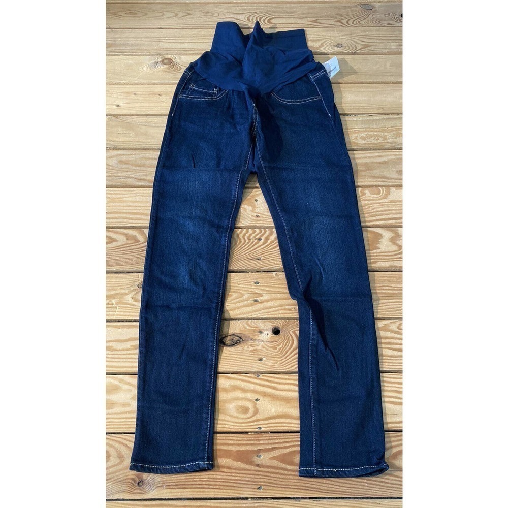 NWT Luxe Essentials Denim Hannah Ankle Maternity Jeans 28 Women’s Blue MSRP $78